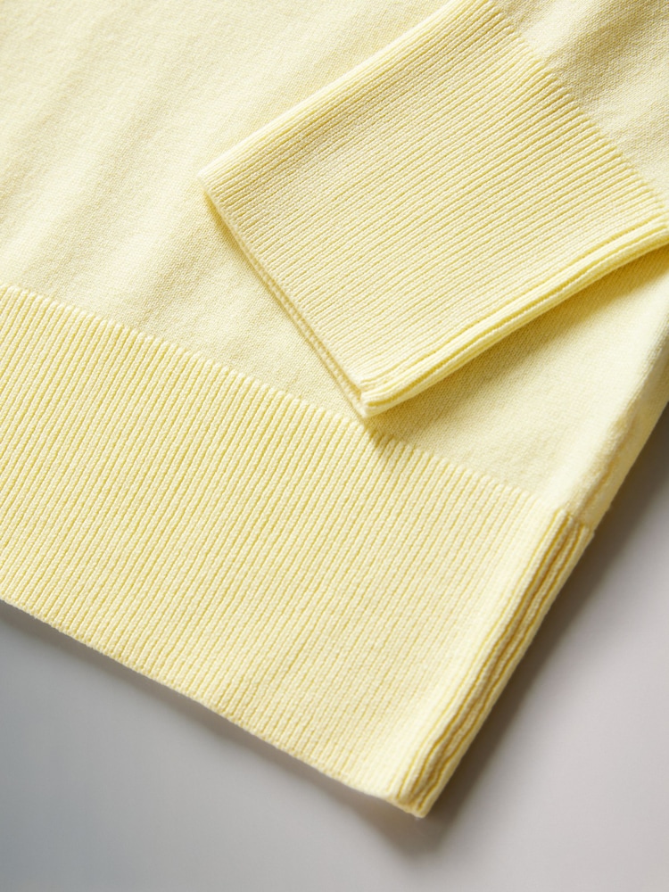 The Set Yellow Butter Fine Knit Crew Jumper - Image 2 of 2