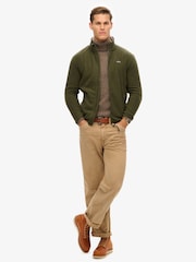 Superdry Green Polar Fleece Full Zip - Image 3 of 7