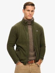 Superdry Green Polar Fleece Full Zip - Image 4 of 7
