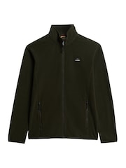 Superdry Green Polar Fleece Full Zip - Image 6 of 7
