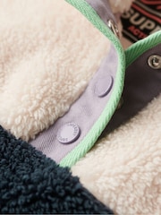 Superdry Cream Supersoft Mash Up Henley Jumper - Image 5 of 6