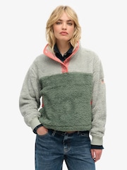 Superdry Grey Supersoft Mash Up Henley Jumper - Image 1 of 3