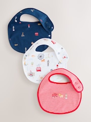 Rojo - Pack de 3 Baberos de bebé - Imagen 1 de 6
