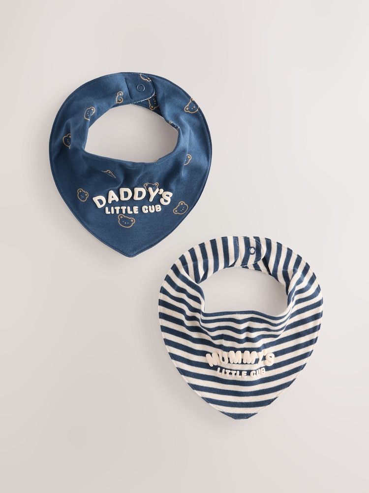 Blue Baby Bibs 2 Pack - Image 1 of 5