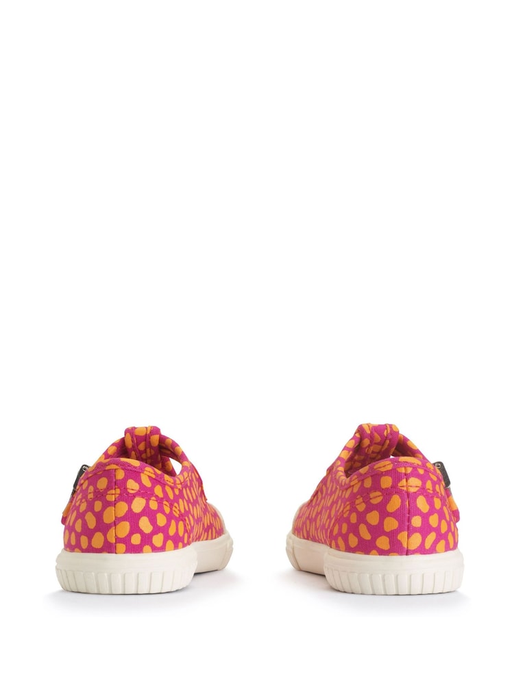 Start-Rite Skipper Pink Splash T Bar Canvas Shoes - Image 4 of 6