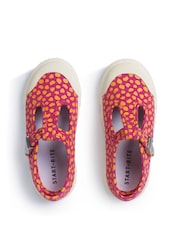Start-Rite Skipper Pink Splash T Bar Canvas Shoes - Image 5 of 6