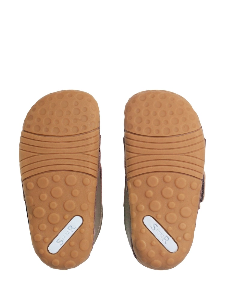 Start-Rite Bear Hug Neutral Soft Leather Pre-Walker Shoes - Image 6 of 6