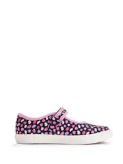 Start-Rite Blue Busy Lizzie Navy Splash Mary Jane Canvas Shoes - Image 2 of 6