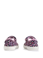 Start-Rite Blue Busy Lizzie Navy Splash Mary Jane Canvas Shoes - Image 4 of 6