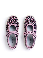 Start-Rite Blue Busy Lizzie Navy Splash Mary Jane Canvas Shoes - Image 5 of 6