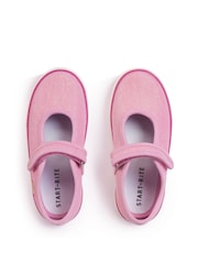 Start-Rite Lemonade Silver Glitter Mary Jane Canvas Shoes - Image 5 of 6