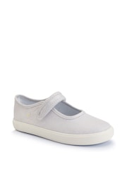 Start-Rite Lemonade Silver Glitter Mary Jane Canvas Shoes - Image 3 of 6
