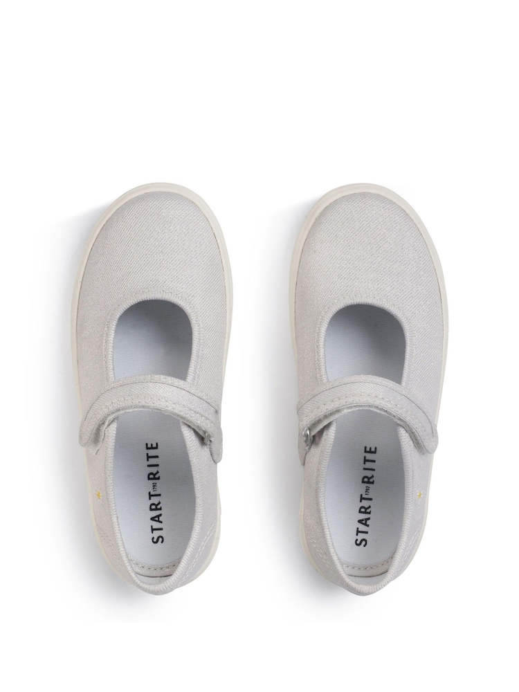 Start-Rite Lemonade Glitter Mary Jane Canvas Shoes - Image 5 of 6