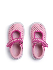 Start-Rite Wriggles Pink Spot Mary Jane Canvas Shoes - Image 4 of 6