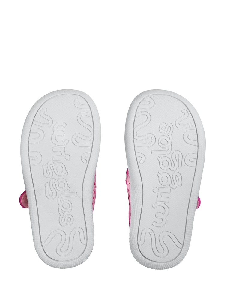 Start-Rite Wriggles Pink Spot Mary Jane Canvas Shoes - Image 6 of 6