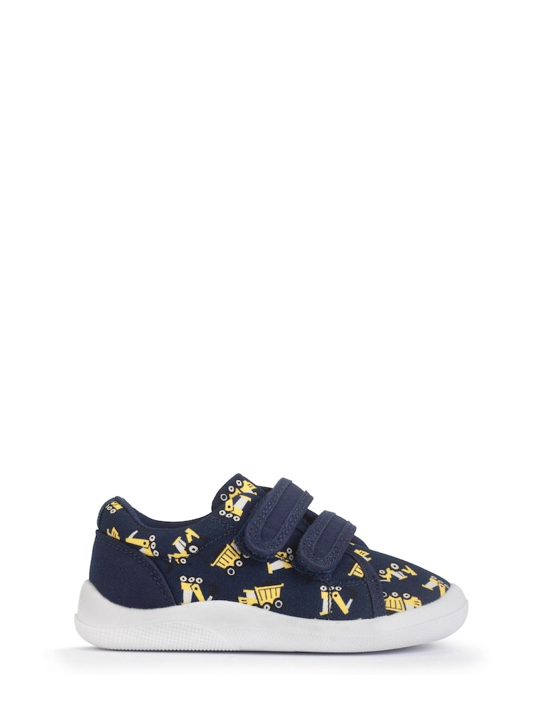 Start-Rite Wriggles Blue Camo Double Strap Canvas Shoes - Image 1 of 1