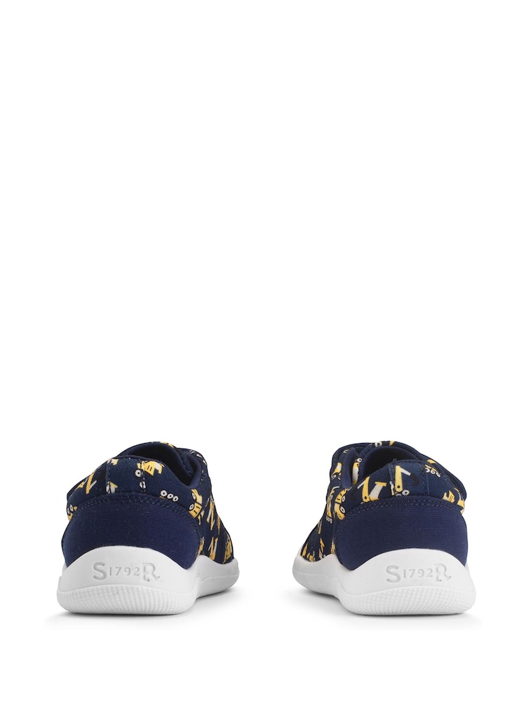Blue Digger - Start-Rite Wriggles Double Strap Canvas Shoes - Image 3 of 5
