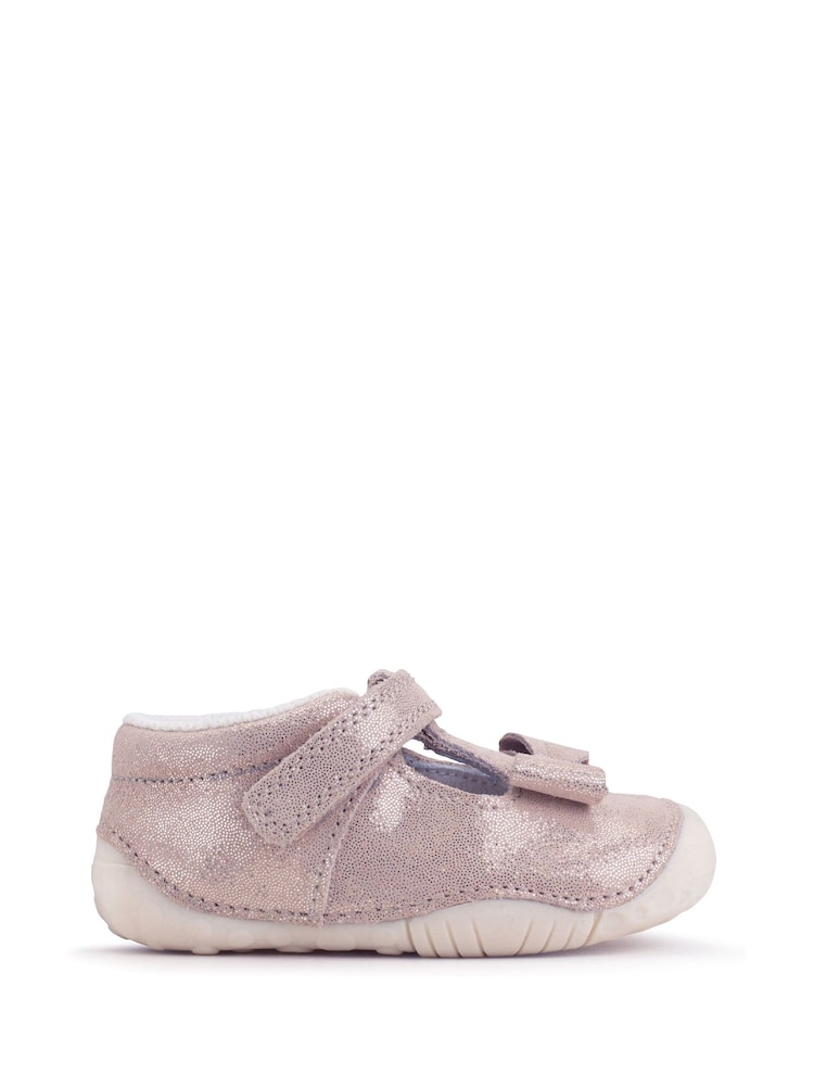 Start-Rite Wiggle White Patent Leather Baby Shoes. - Image 1 of 6
