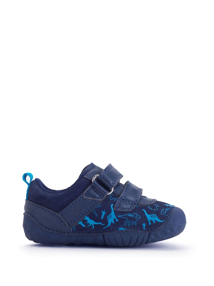 Start-Rite Natural Roar Dino Double Strap Leather Pre Walker Shoes - Image 2 of 6