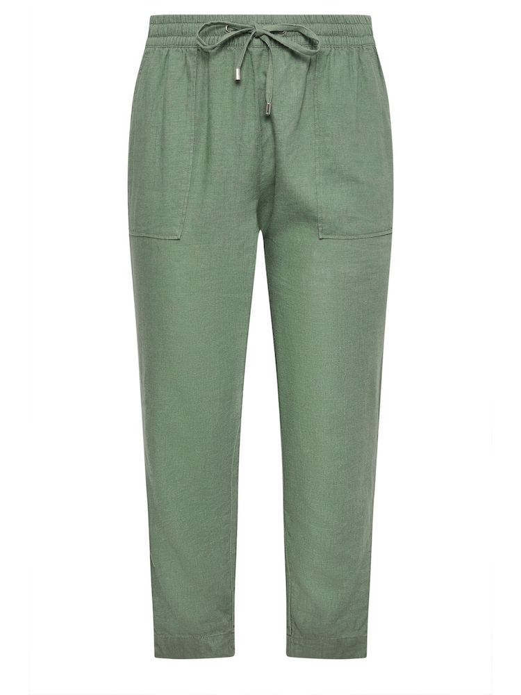 EVANS Curve Linen Joggers - Image 5 of 5