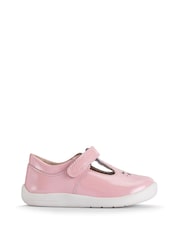Start-Rite Puzzle Rose Gold Leather T-Bar First Shoes F & G Fit - Image 1 of 6