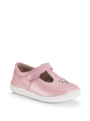 Start-Rite Puzzle Rose Gold Leather T-Bar First Shoes F & G Fit - Image 2 of 6