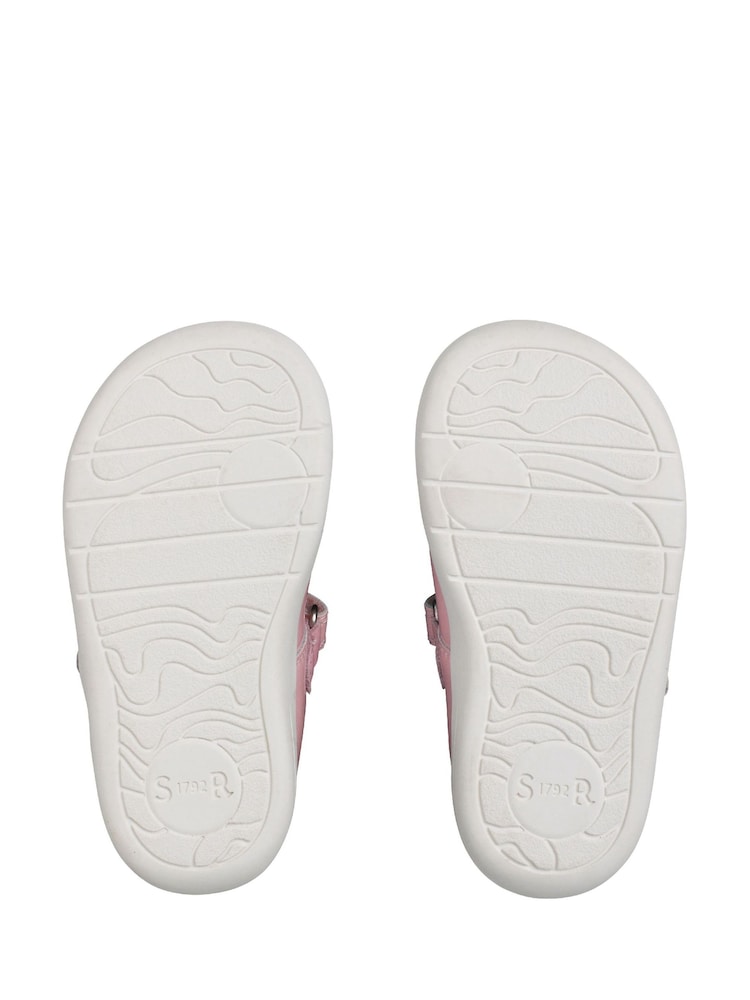 Start-Rite Puzzle Rose Gold Leather T-Bar First Shoes F & G Fit - Image 6 of 6