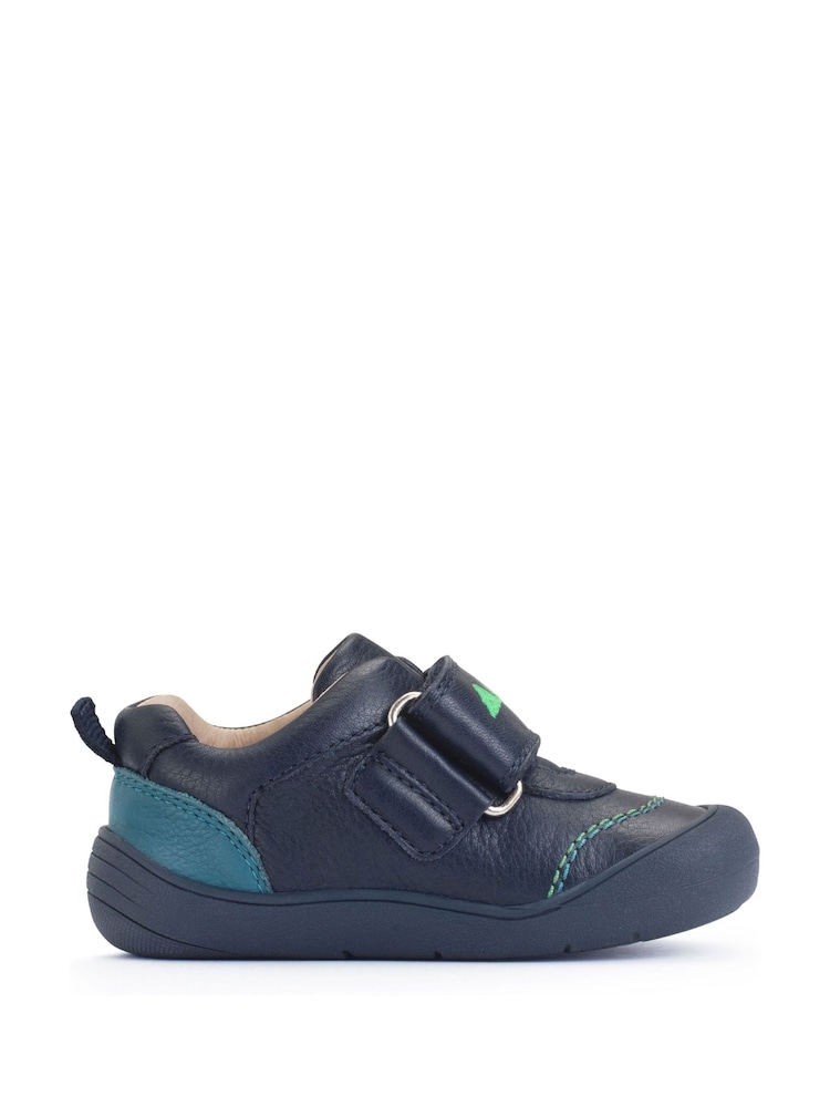 Start-Rite Tread Blue Dino Leather Pre-School Shoes - Image 2 of 6