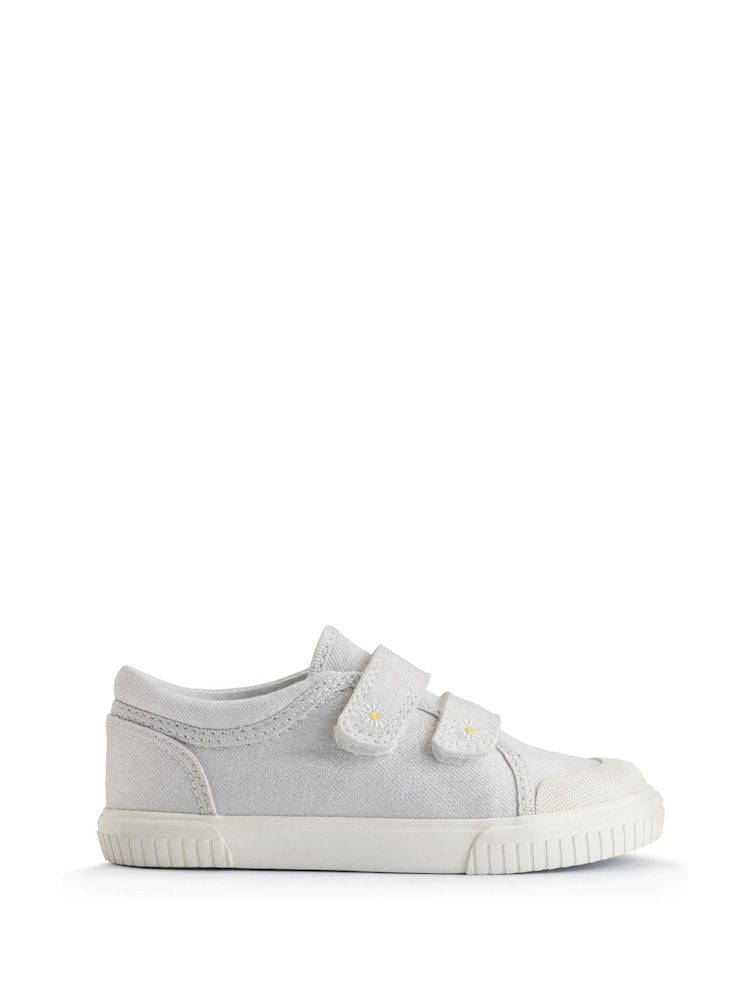 Start Rite Sandy Beach Washable Canvas Double Rip Tape Summer Trainers - Image 1 of 6