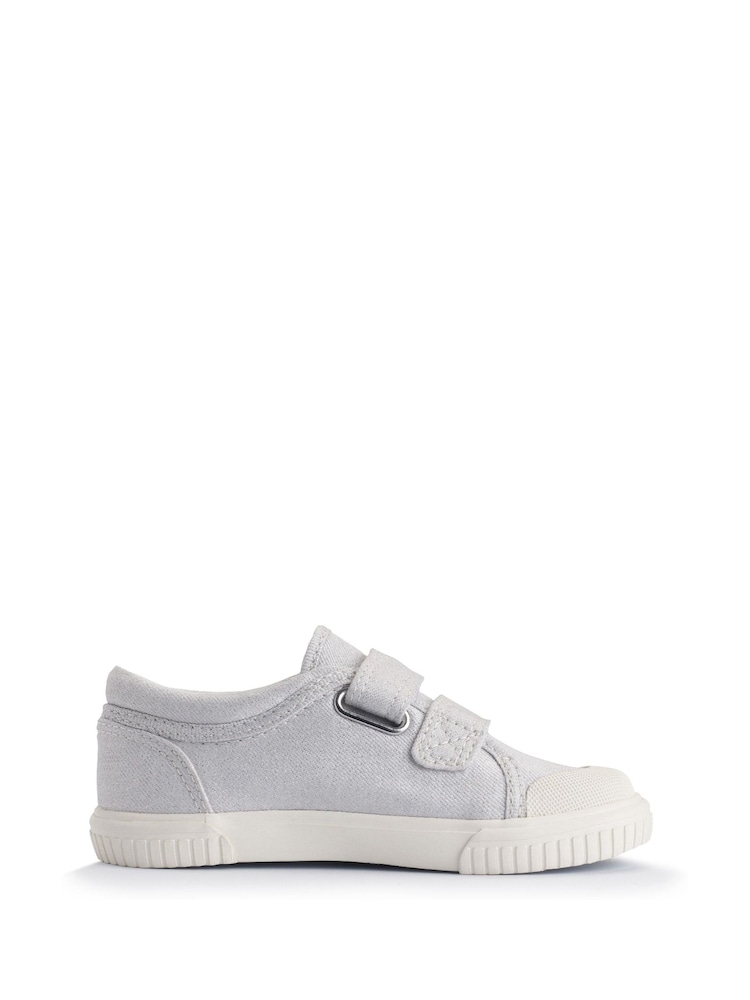 Start Rite Sandy Beach Washable Canvas Double Rip Tape Summer Trainers - Image 2 of 6