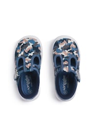 Start-Rite Wriggles Red Digger Print T-Bar Canvas Shoes - Image 4 of 6