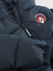 Superdry Navy Sports Puffer Coat - Image 10 of 12
