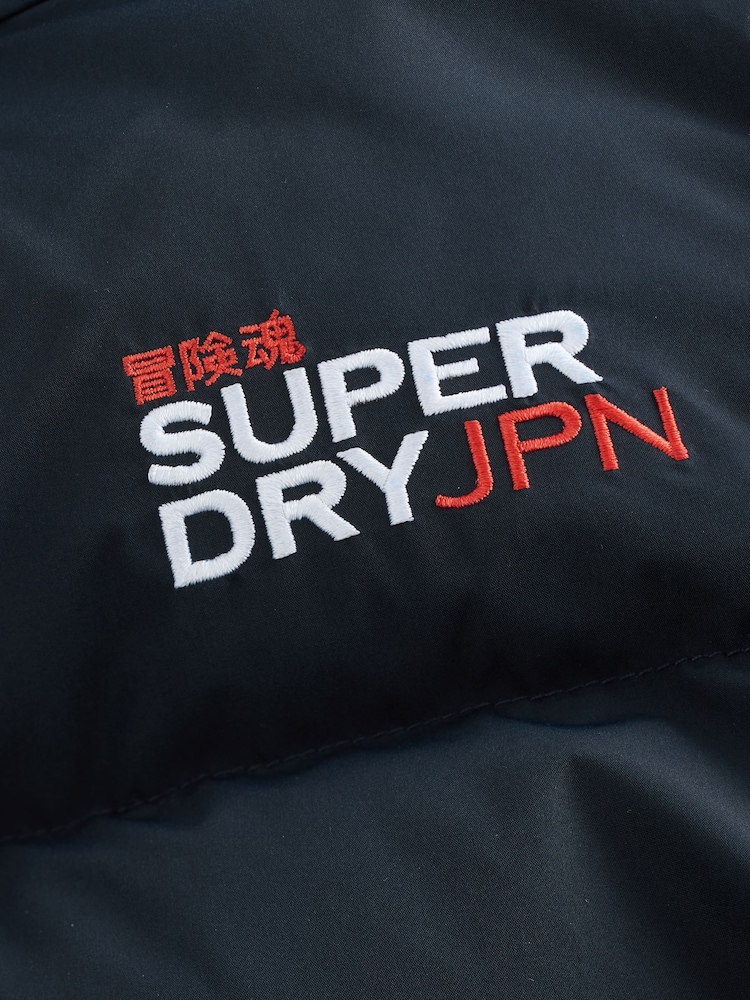 Superdry Navy Sports Puffer Coat - Image 12 of 12 Superdry Navy Sports Puffer Coat - Image 12 of 12