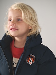 Superdry Navy Sports Puffer Coat - Image 5 of 12
