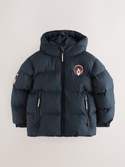 Superdry Navy Sports Puffer Coat - Image 6 of 12