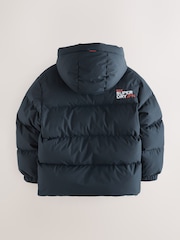 Superdry Navy Sports Puffer Coat - Image 8 of 12