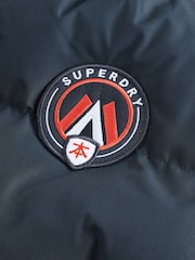 Superdry Navy Sports Puffer Coat - Image 9 of 12