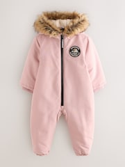 Superdry Light Pink Everest Snowsuit - Image 1 of 9