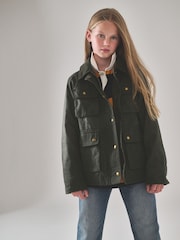 Superdry Green Wax Jacket - Image 1 of 11