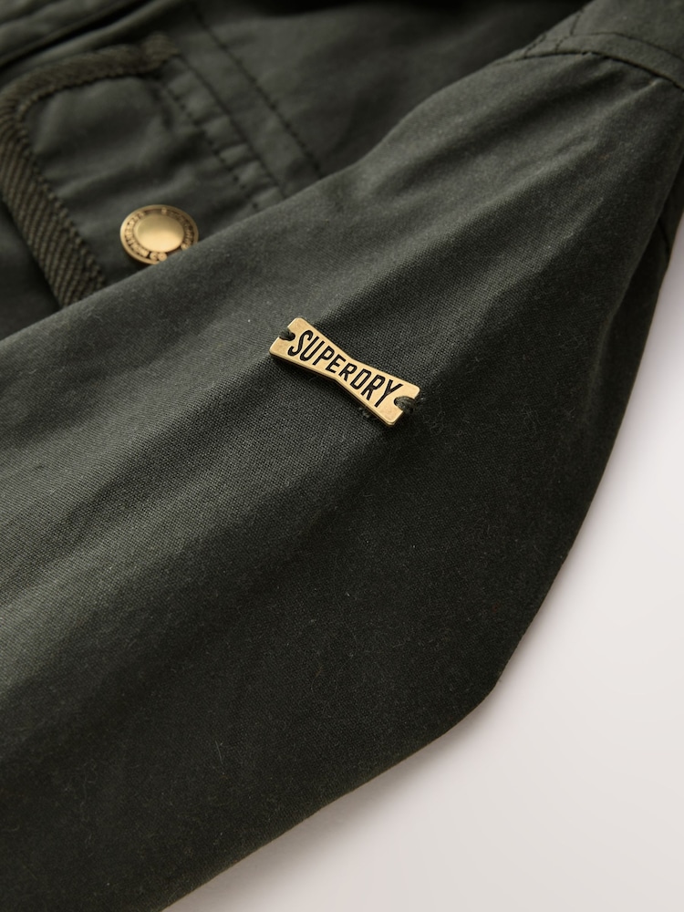 Superdry Green Wax Jacket - Image 11 of 11