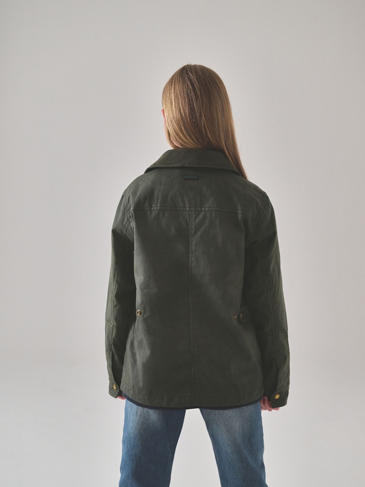 Superdry Green Wax Jacket - Image 2 of 11