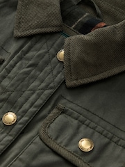 Superdry Green Wax Jacket - Image 9 of 11