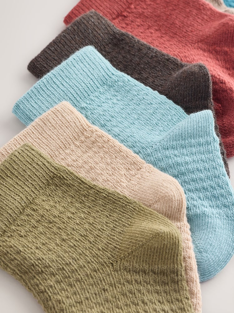 Brown Baby Socks 7 Pack (0mths-2yrs) - Image 2 of 3 Brown Baby Socks 7 Pack (0mths-2yrs) - Image 2 of 3