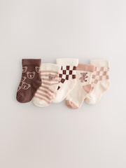 Brown Baby Socks 5 Pack (0mths-2yrs) - Image 1 of 3