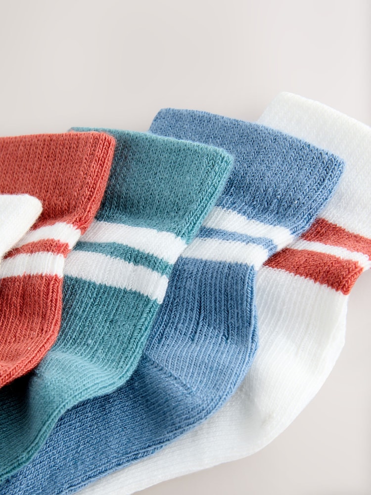 Rust Brown Baby Socks 5 Pack (0mths-2yrs) - Image 2 of 3