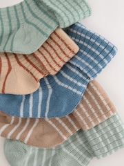 Multi Baby Roll Top Socks 5 Pack (0mths-2yrs) - Image 2 of 3