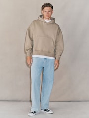 Neutral EDIT Boxy Fit Heavyweight Hoodie - Image 2 of 14