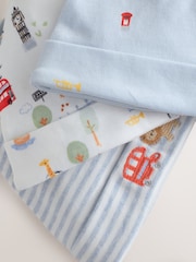 Blau - London Tie Top Baby Hats 3 Pack (0-18mths) - Bild 5 von 6