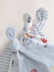 Blau - London Tie Top Baby Hats 3 Pack (0-18mths) - Bild 6 von 6