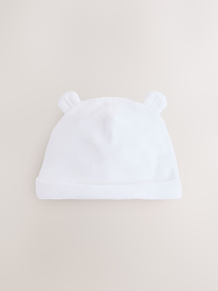 Blue Velour Baby Beanies 2 Pack (0-12mths) - Image 2 of 5 Blue Velour Baby Beanies 2 Pack (0-12mths) - Image 2 of 5